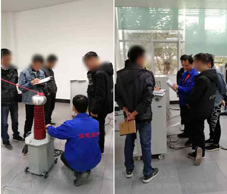 國電西高前往玉林檢驗研究院提供調試服務